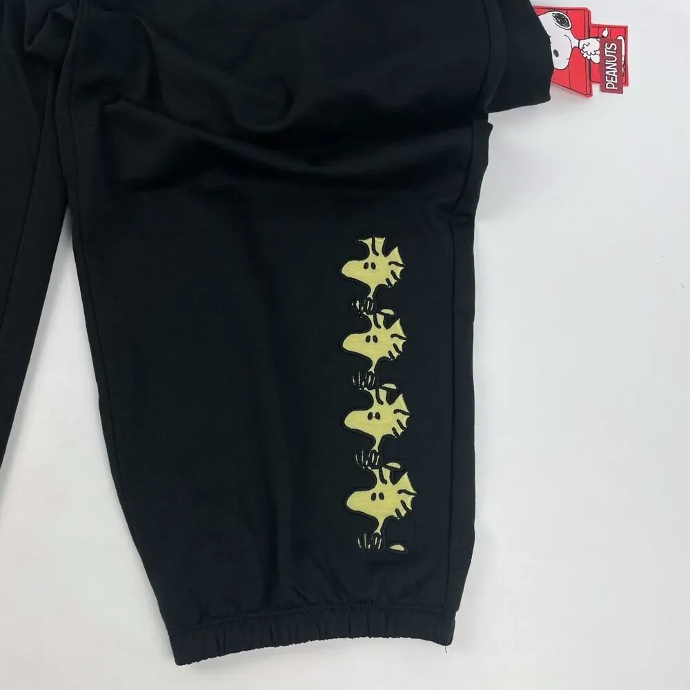 NWT Peanuts Snoopy Woodstock Black Lounge Pajama Jogger Pants Women Plus Size 1X